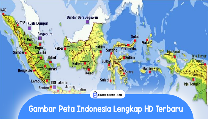 Gambar Peta Indonesia Lengkap HD Terbaru