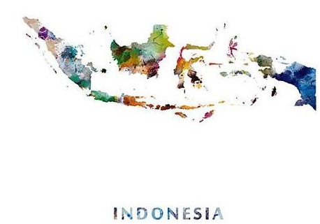 Gambar Peta Indonesia yang Simple