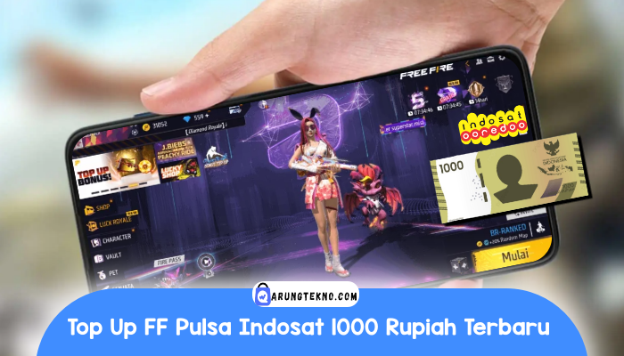 Top Up FF Pulsa Indosat 1000 Rupiah