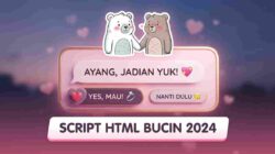 Viral! Script HTML Bucin Terbaru dan Keren