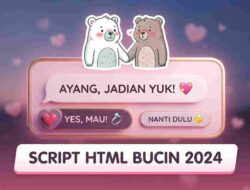 Viral! Script HTML Bucin Terbaru dan Keren