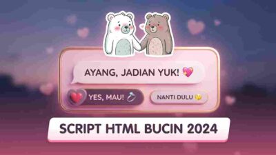 Viral! Script HTML Bucin Terbaru dan Keren