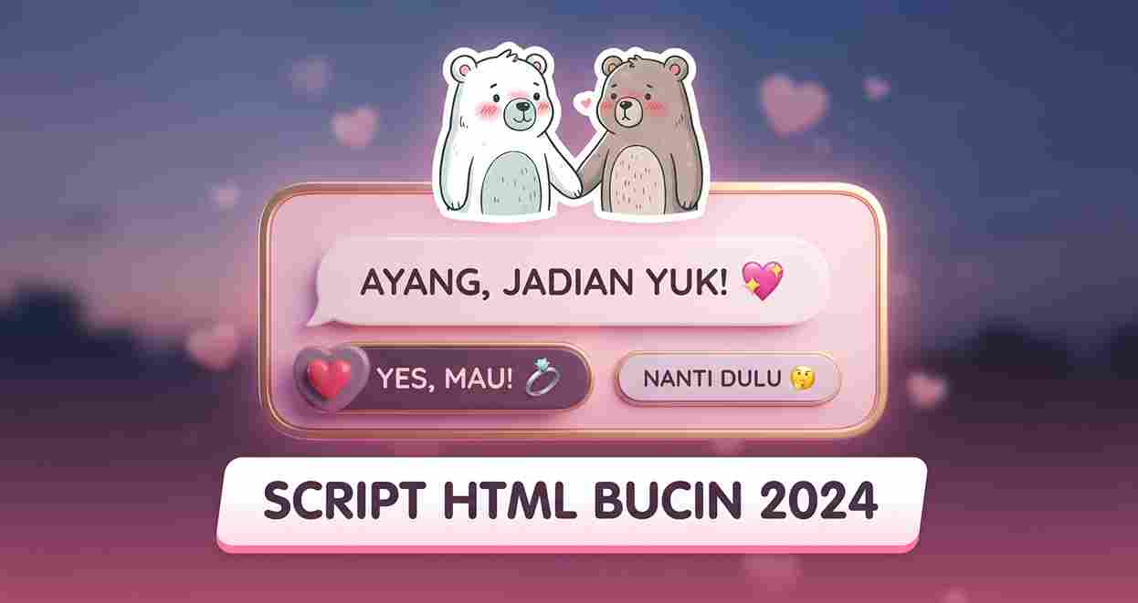 Viral! Script HTML Bucin Terbaru dan Keren